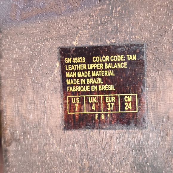 VTG Skechers Y2K Clogs Tan Suede Studded Wood Sole Chunky Platform Mules Women 7 - Picture 6 of 6